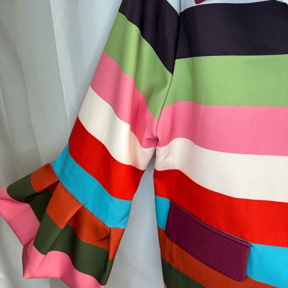 Colorful Striped Blazer by Oshoplive - Picture 6 of 10